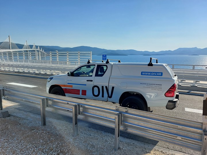 OIV connected the newly built monitoring center of Croatian roads on the Pelješac peninsula